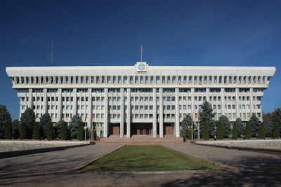 The White House, the government building on Ala-Too square in Bishkek
