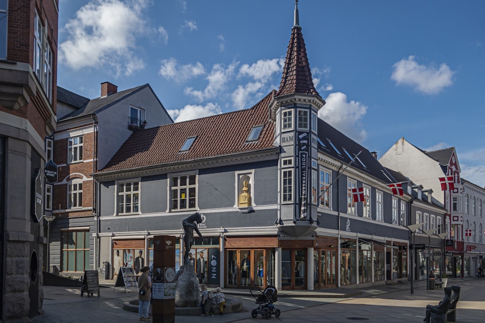 a building with a clock tower on top of it