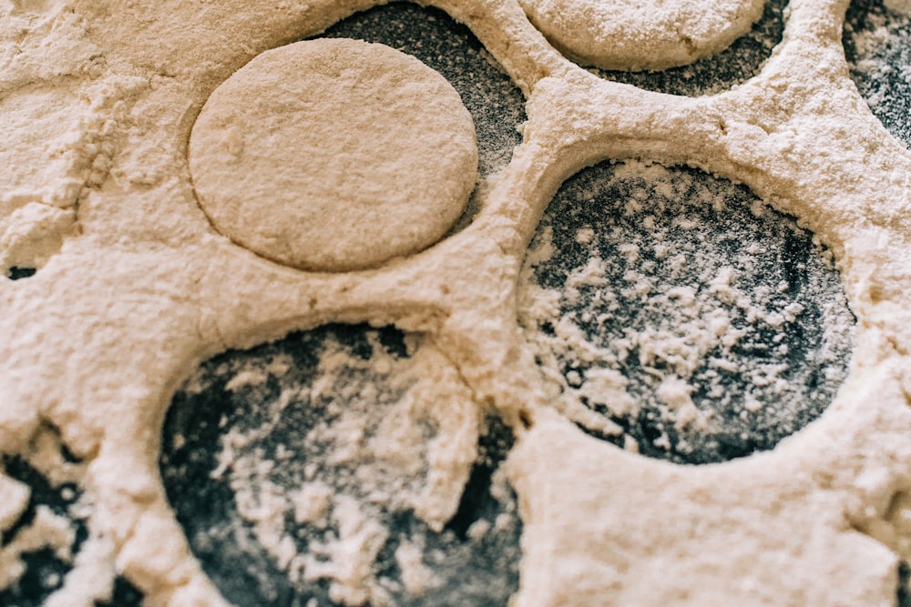 a close up of some food on a plate