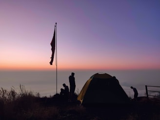 A group photo of Trail Life USA Troop 2256 during a camping trip.