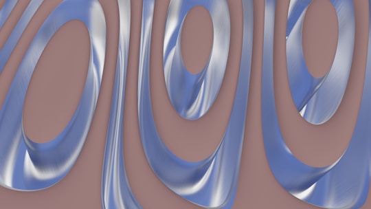 Abstract technology background with electric blue and metallic gray tones.