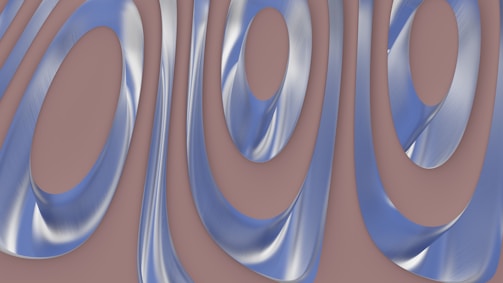 Stylized gold and navy abstract shapes reflecting corporate identity.