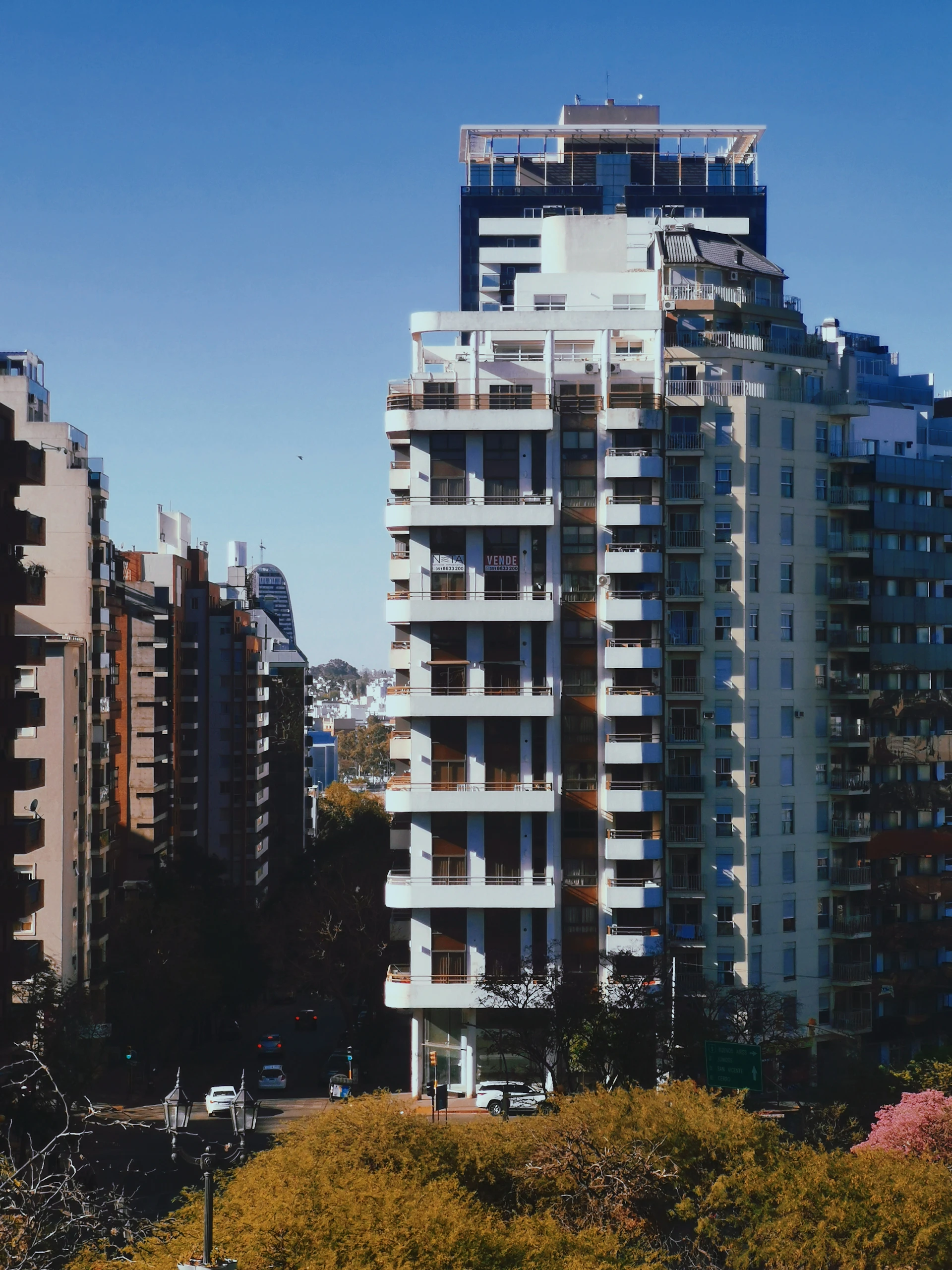 Modern high-rise building