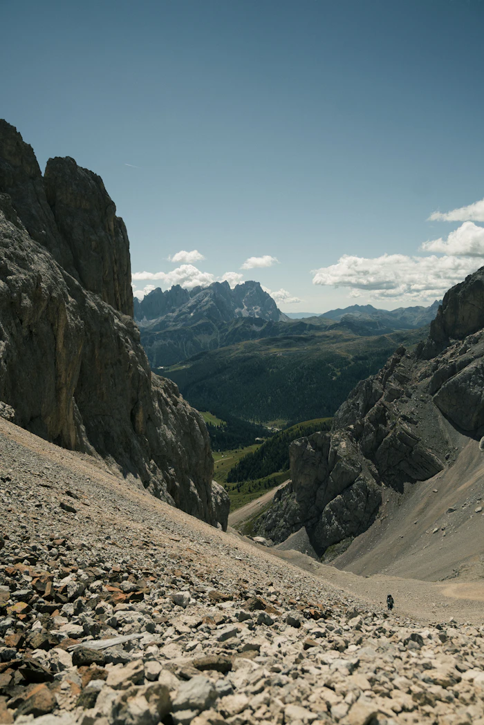 Puez Plateau bare limestone terrain