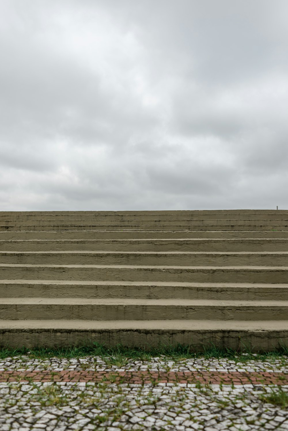 a person walking up a set of stairs