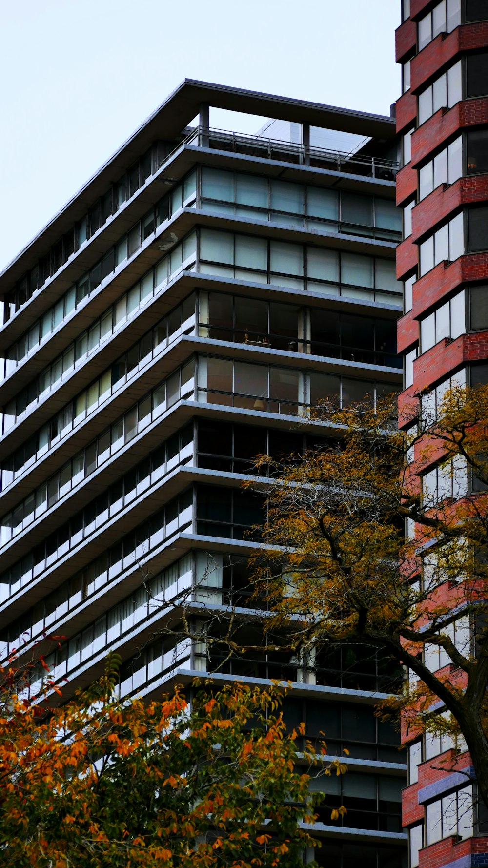 a tall building with a clock on the side of it