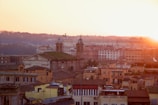 Scenic view of Guanajuato’s historic center at sunset with golden light.