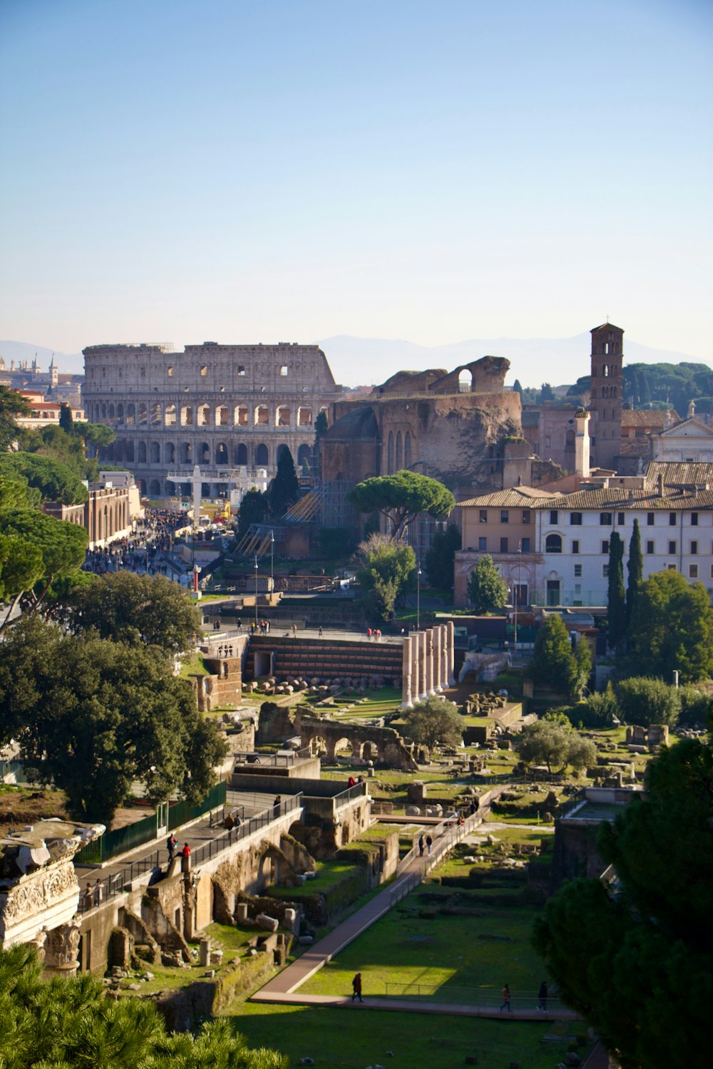 a view of the ancient city of rome
