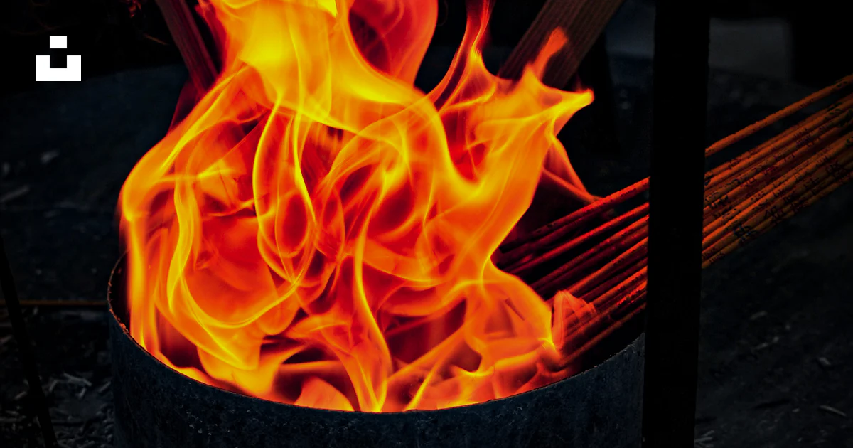 Burning In Open Containers A fire burning inside of a metal container photo – Free Fire Image on ...