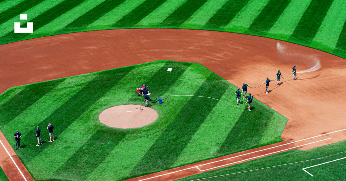A baseball field with a pitcher throwing a ball photo – Free Human ...