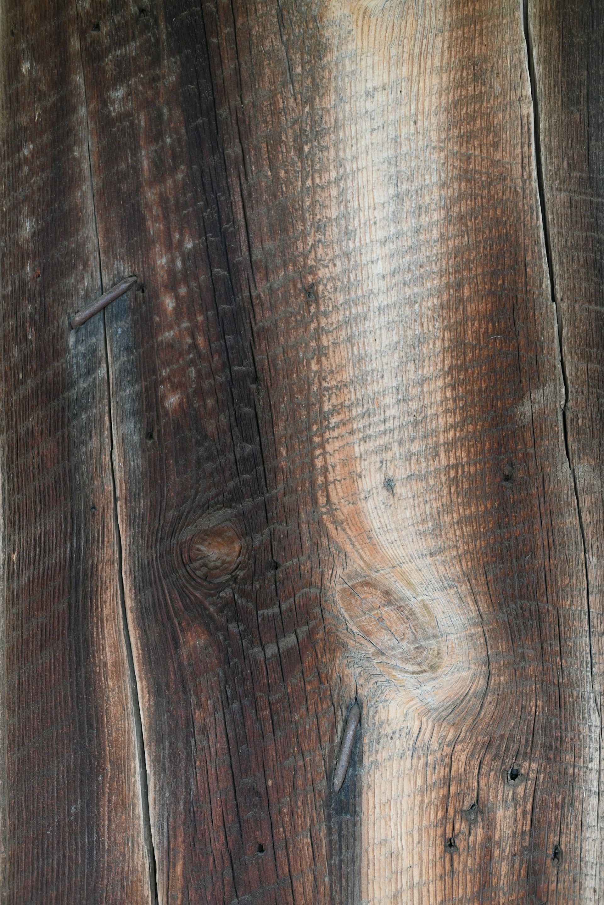 a piece of wood that has been stained brown