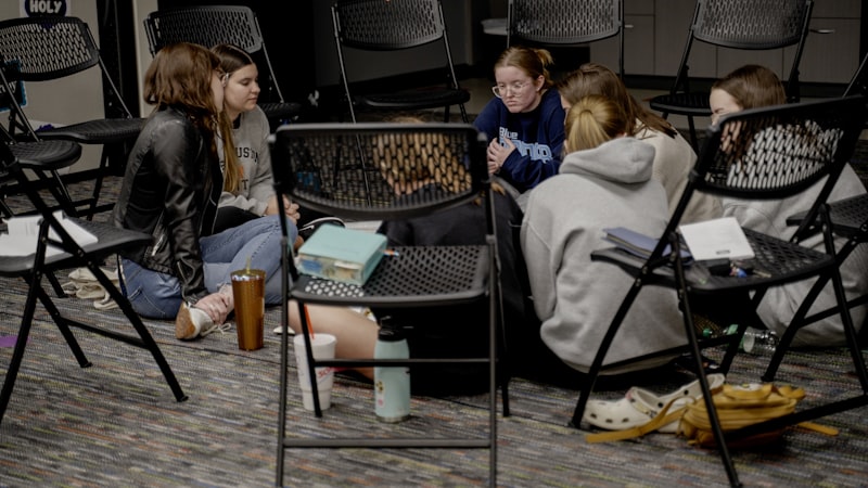 A small group leader preparing a study plan