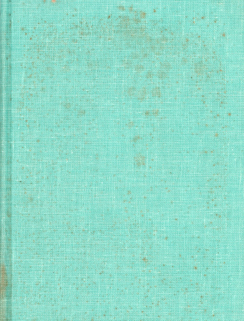 a blue book with brown spots on it