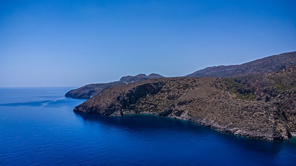 an island in the middle of a body of water