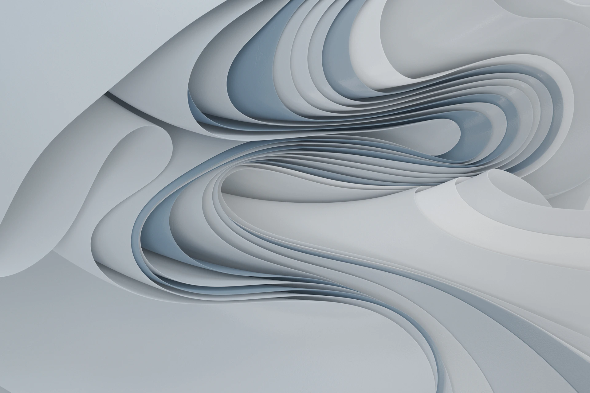 an abstract white background with wavy lines