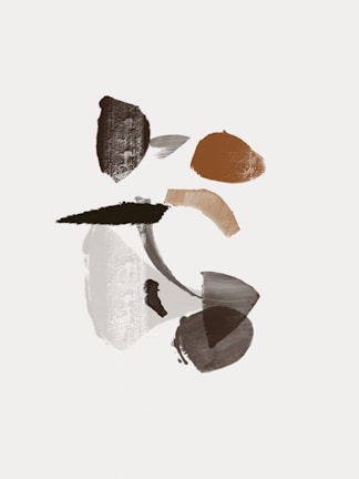 Abstract art with warm neutral shades blending seamlessly on canvas.