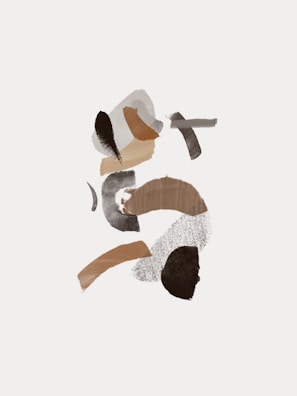 Abstract art piece in shades of brown representing brain activity.