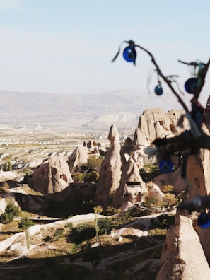 A stunning landscape photo of a famous Turkish landmark.