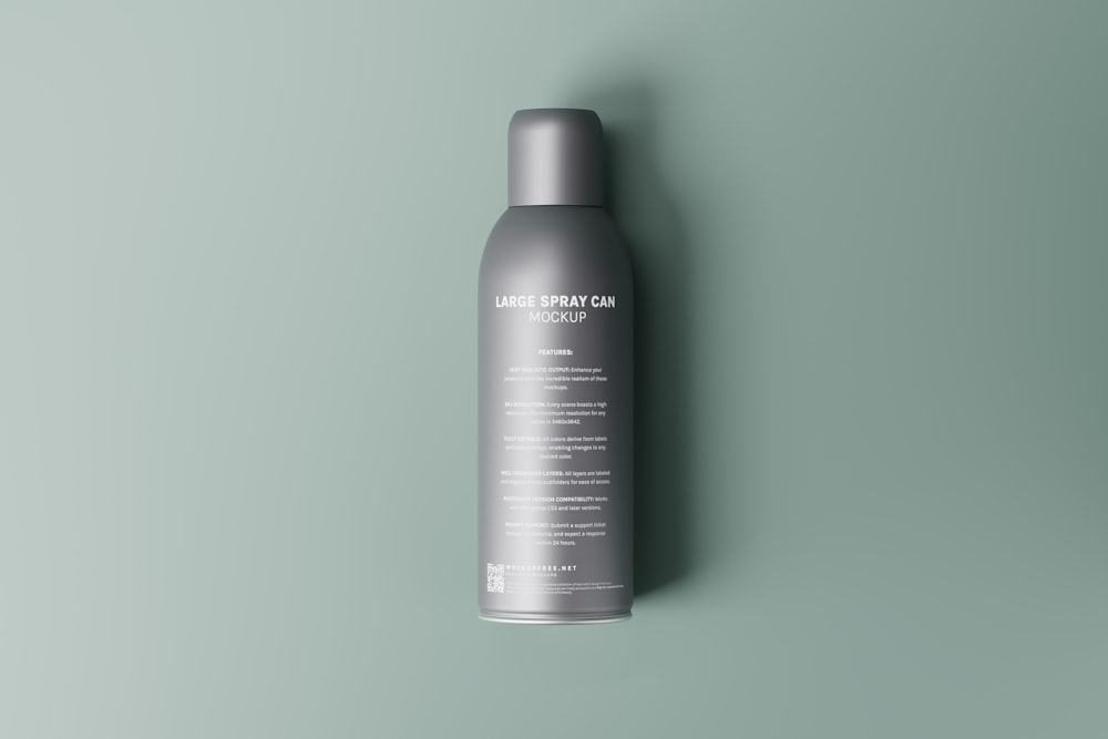 a bottle of shampoo on a green background