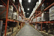a large warehouse filled with lots of boxes
