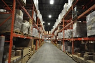 a large warehouse filled with lots of boxes