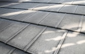 a close up of a roof that has been cleaned