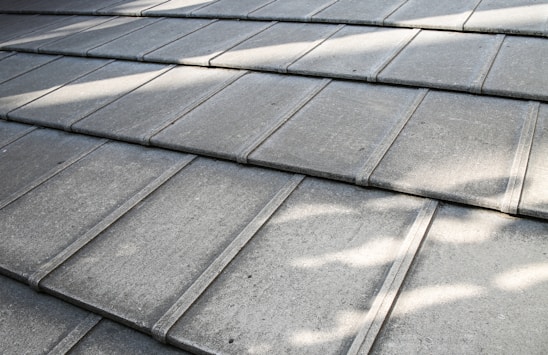 a close up of a roof that has been cleaned