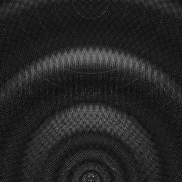 A textured pattern with intricate, symmetrical designs featuring overlapping curved lines and circular shapes creating a sense of depth and repetition.