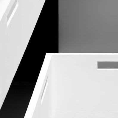 Abstract urban art piece displayed on a clean white background.