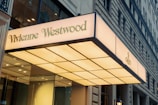 A stylish shopfront with a modern canopy design.