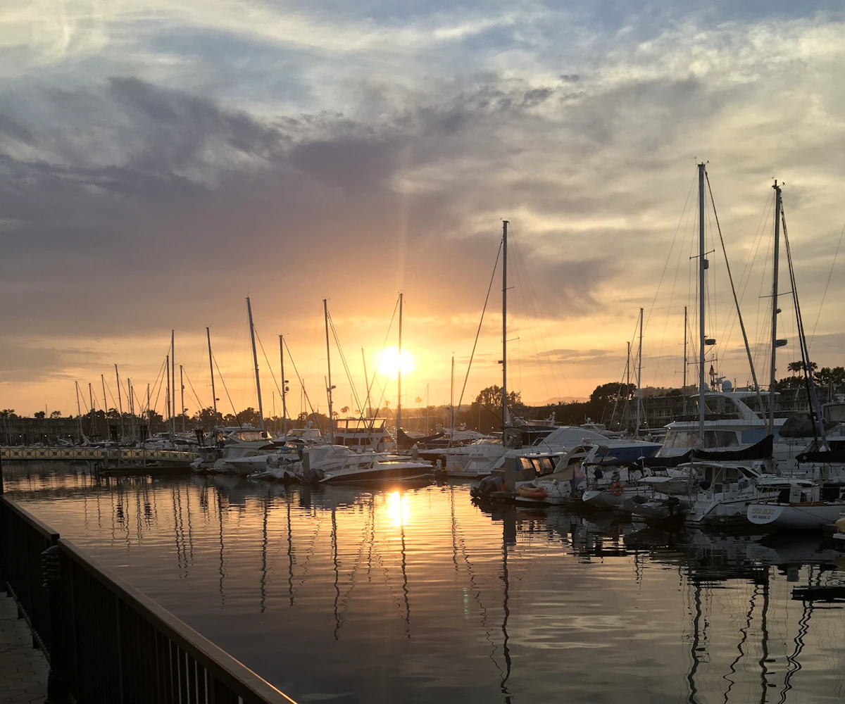Marina del Rey harbor filled with boats