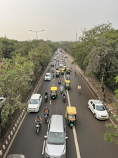 a city street filled with lots of traffic