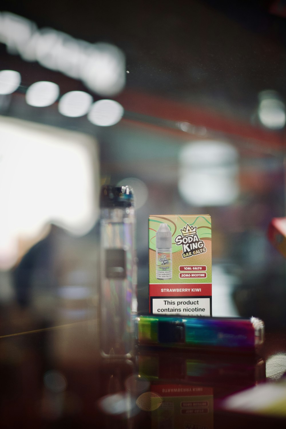 a couple of cigarettes sitting on top of a table