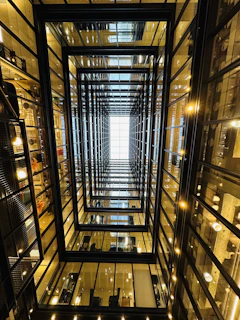 a very tall building with lots of windows