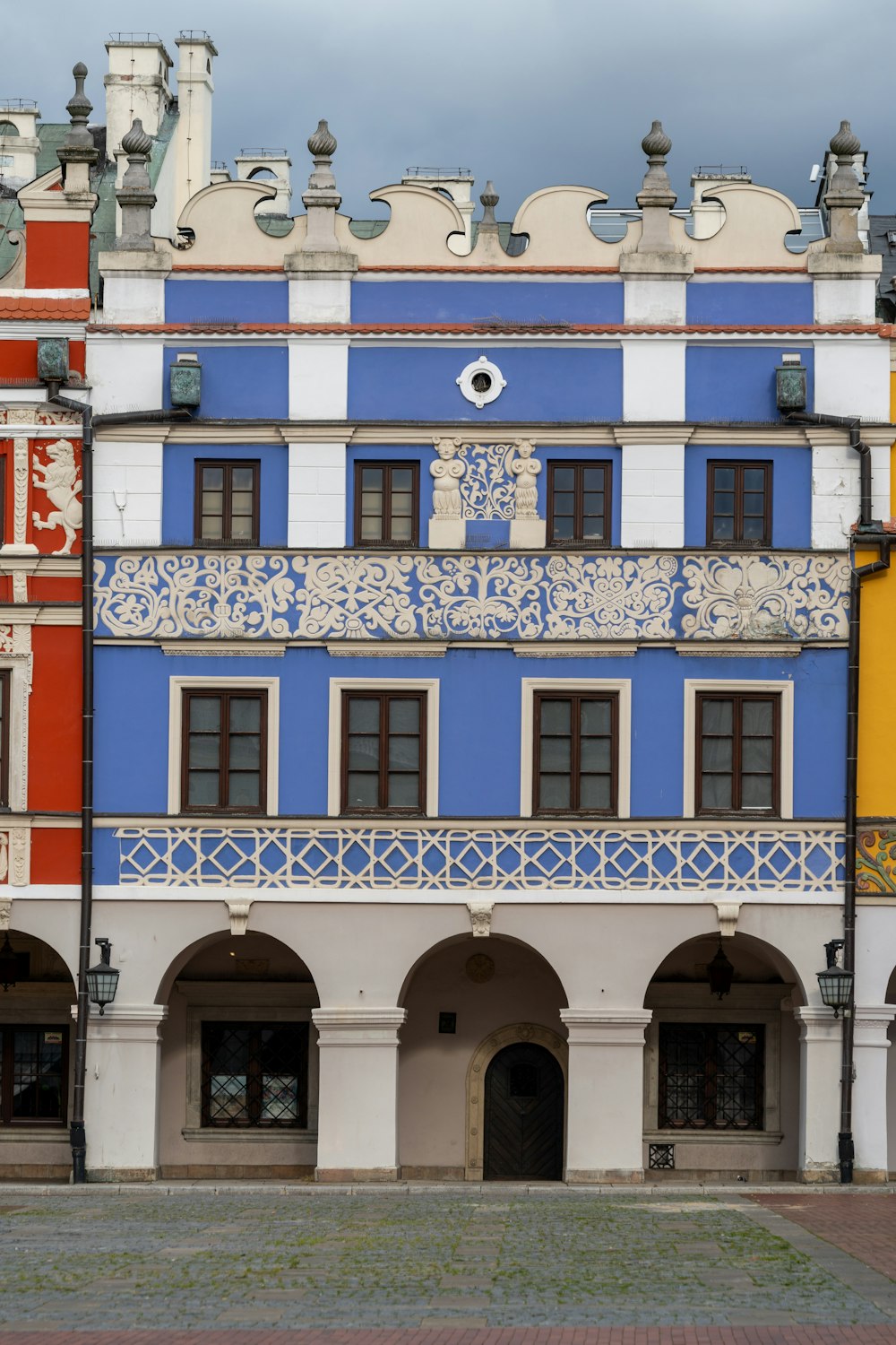 a building with a clock on the front of it