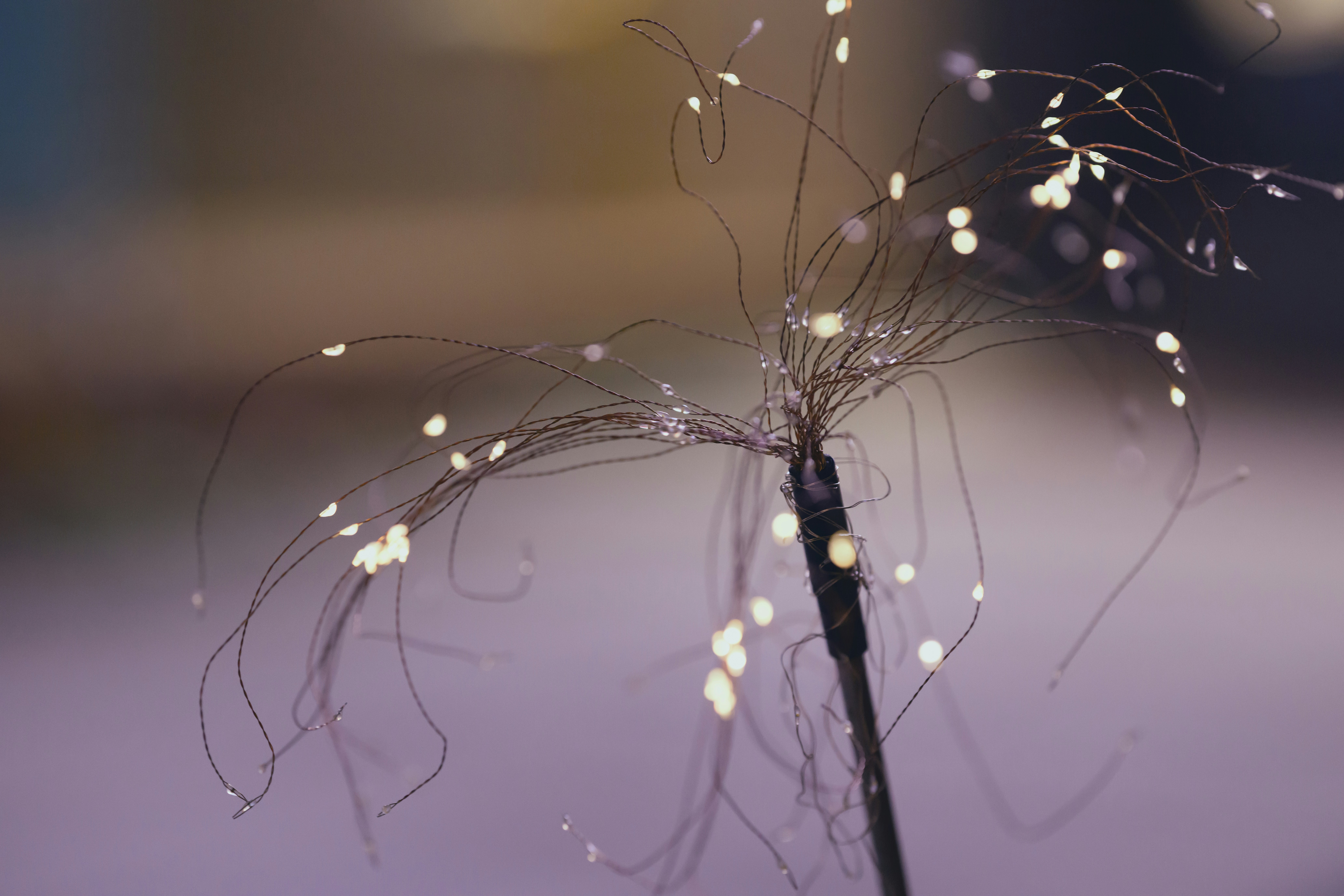 Wire decorations with lamp beads