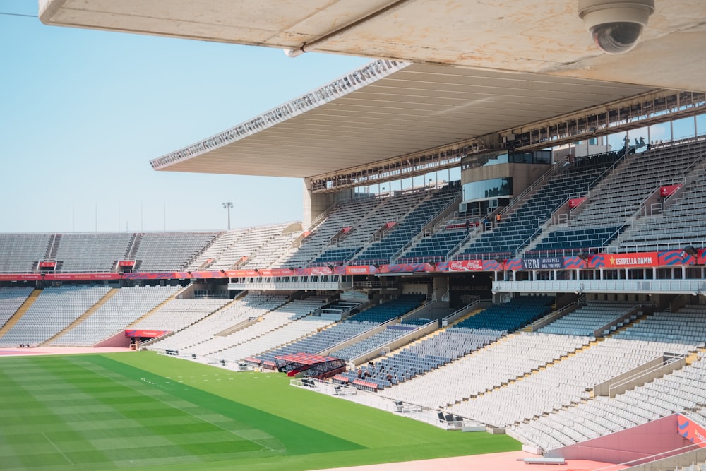 a large empty stadium filled with lots of seats