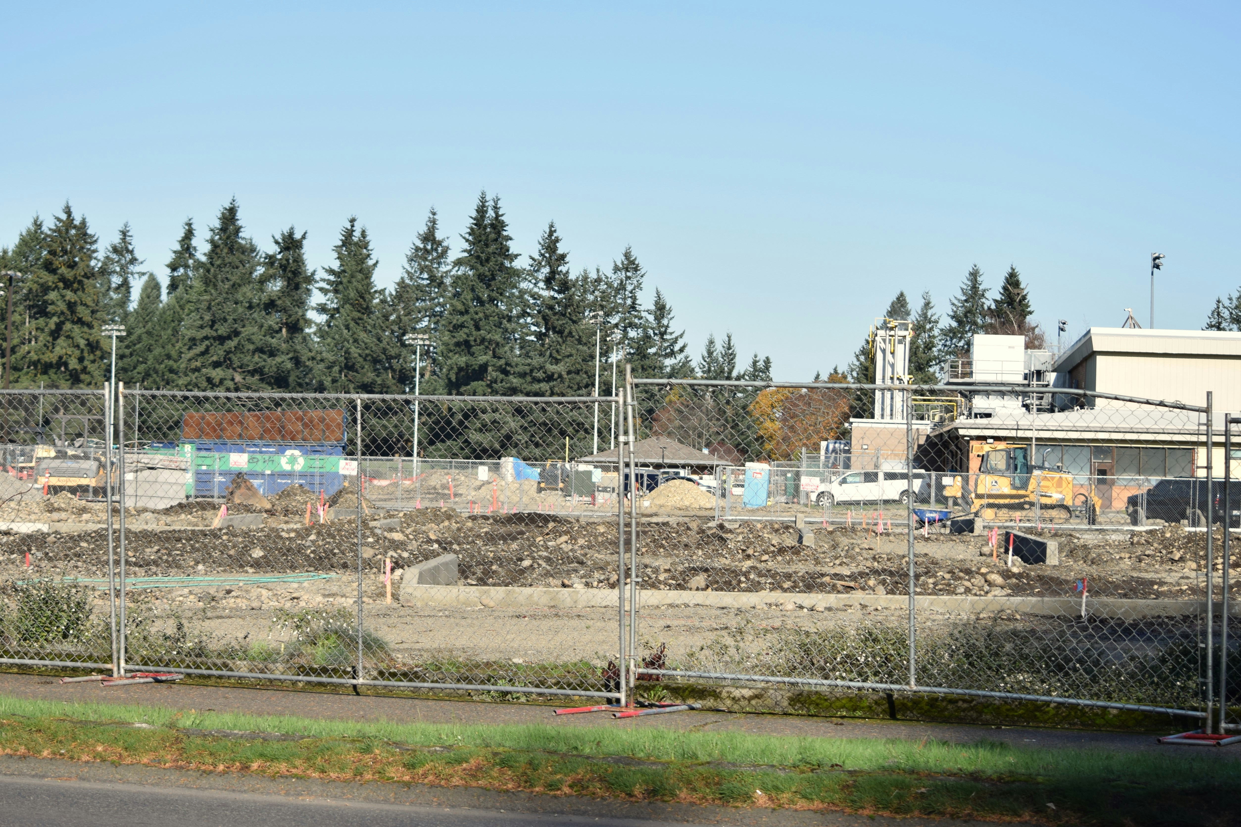 Washington state building permit attached to a residential job site