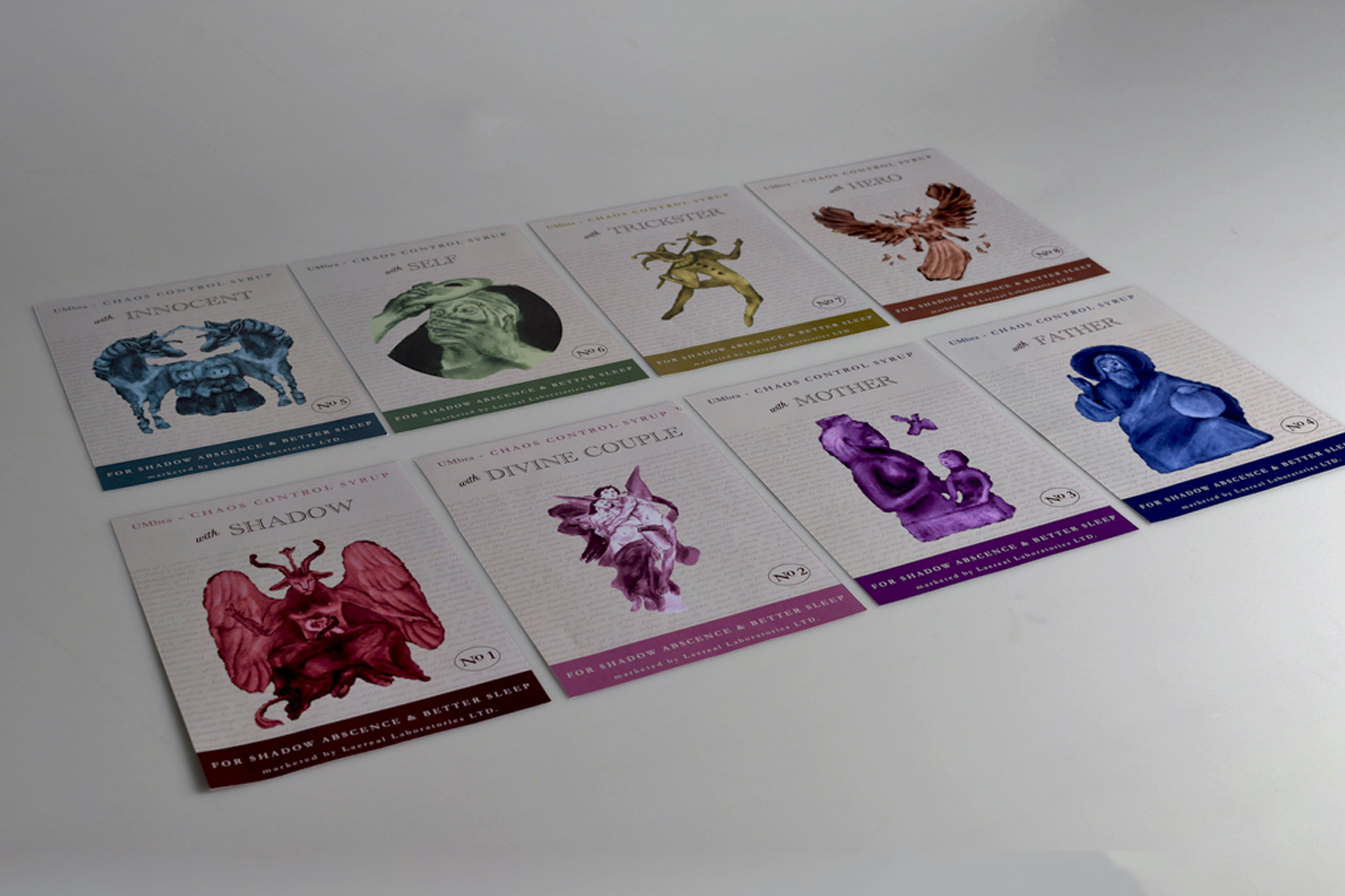 a bunch of cards that are sitting on a table