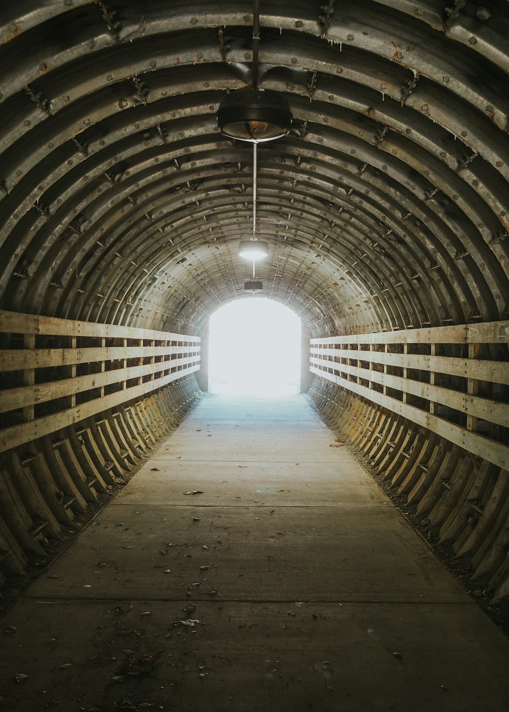 a light at the end of a tunnel