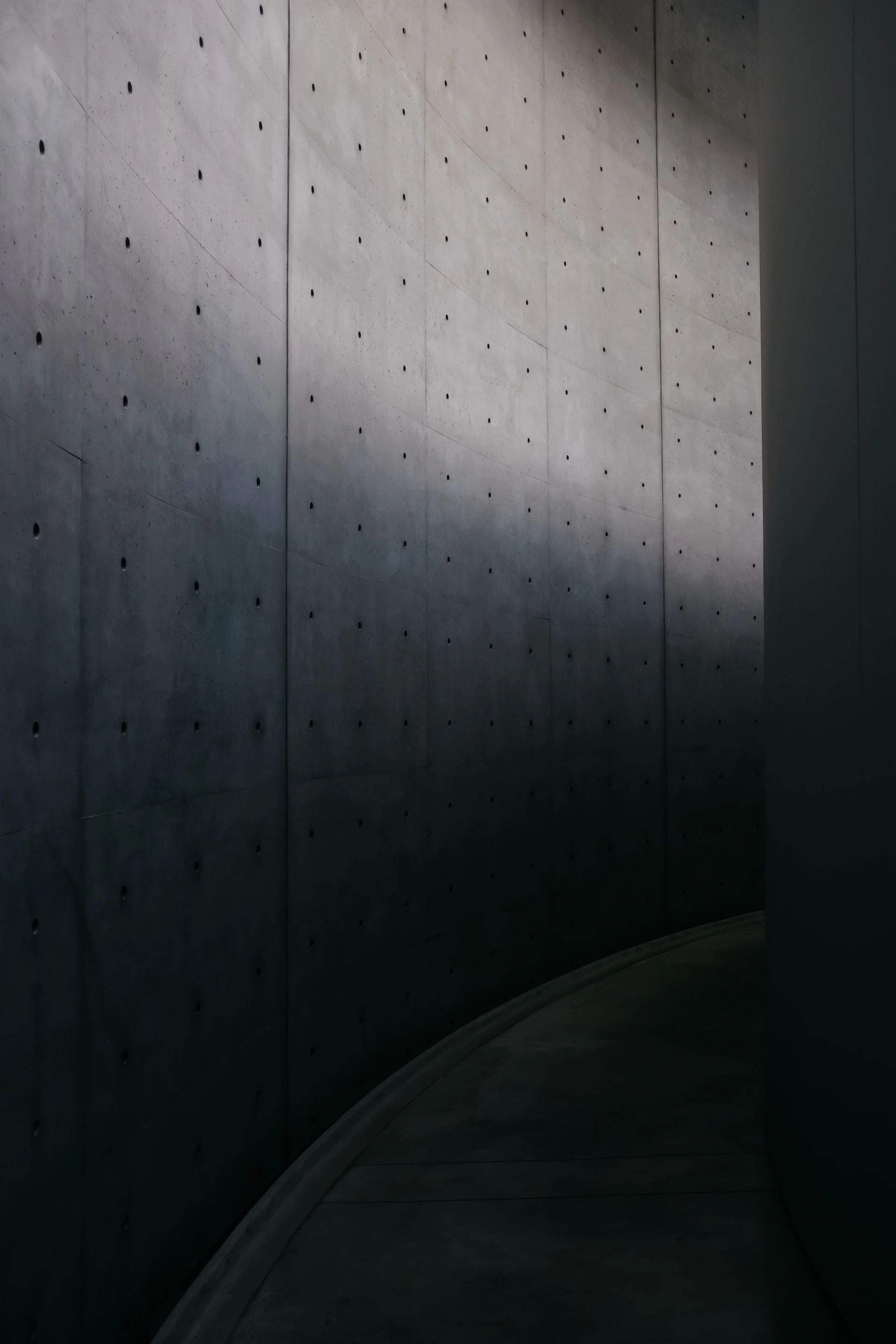 a wall that has some holes in it