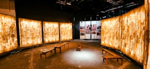 A beautifully lit room featuring glowforge.shop LED panels.