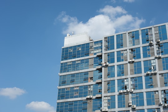 A modern HVAC system installation in a commercial building.