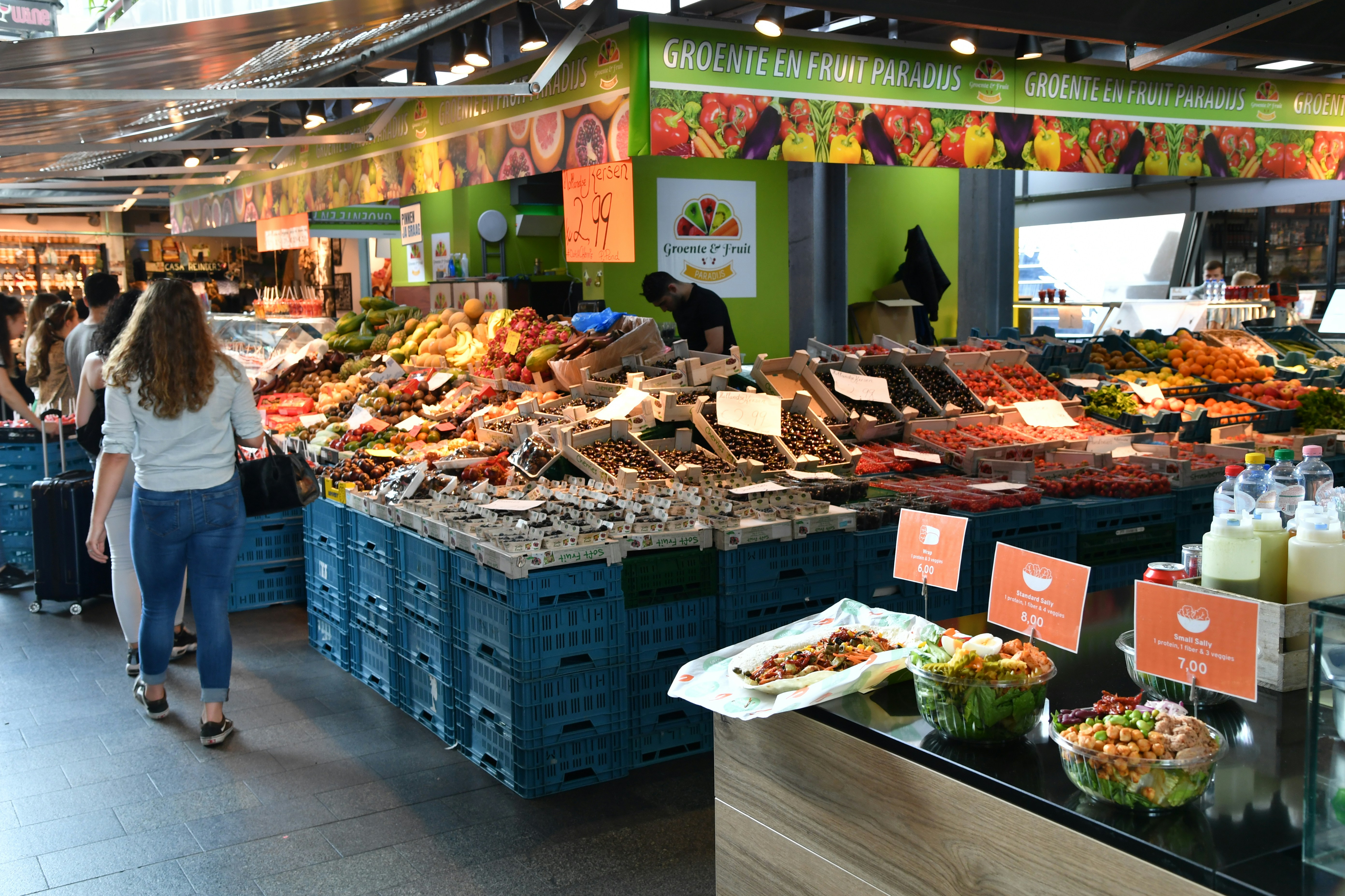 Woman shopping at market
