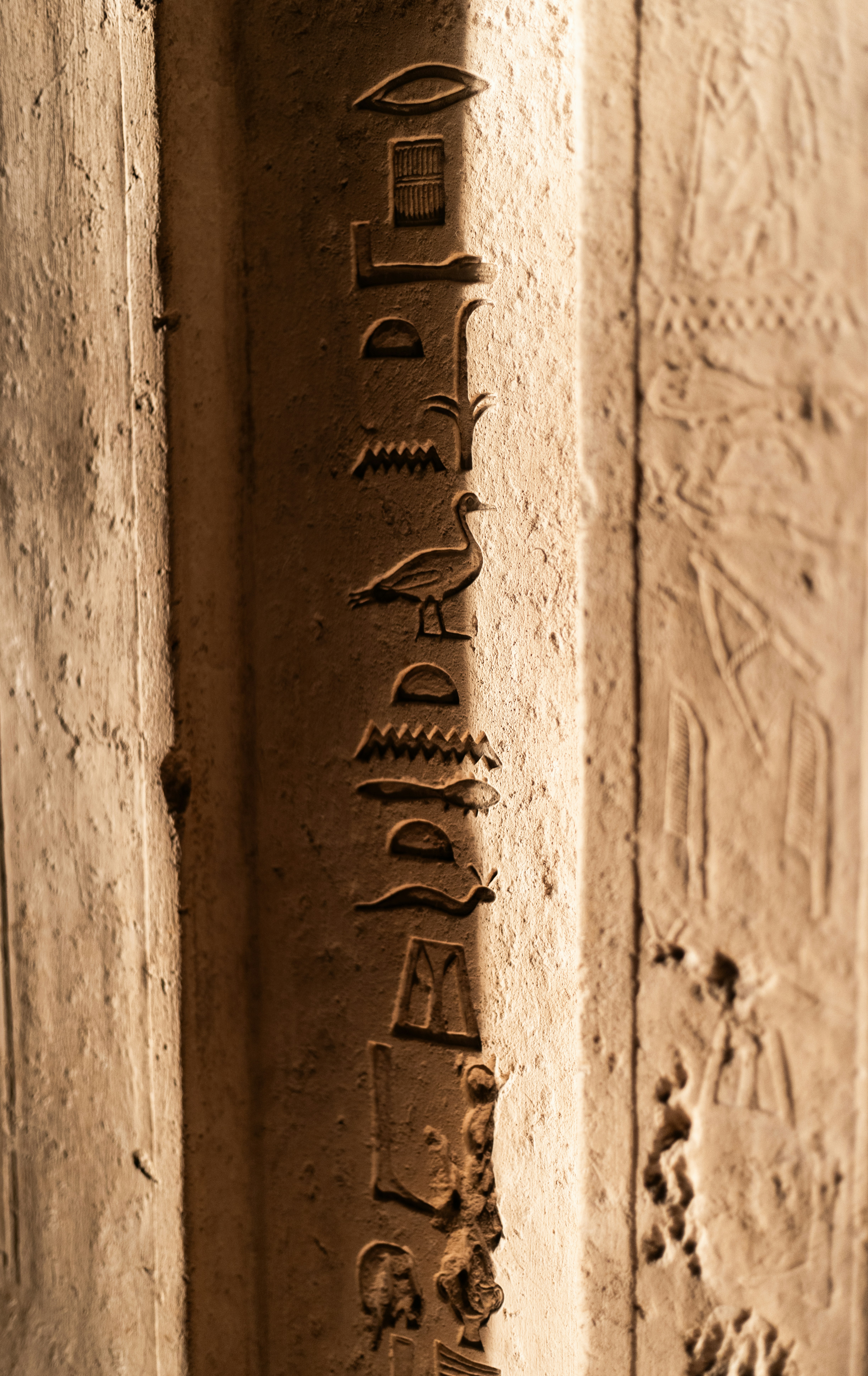 a close up of a wall with writing on it