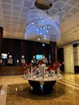 A vibrant image showcasing a luxurious hotel lobby.