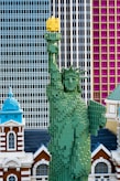 a statue of liberty made out of legos
