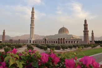 a large building with a tower and a clock on it