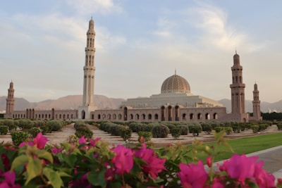 a large building with a tower and a clock on it