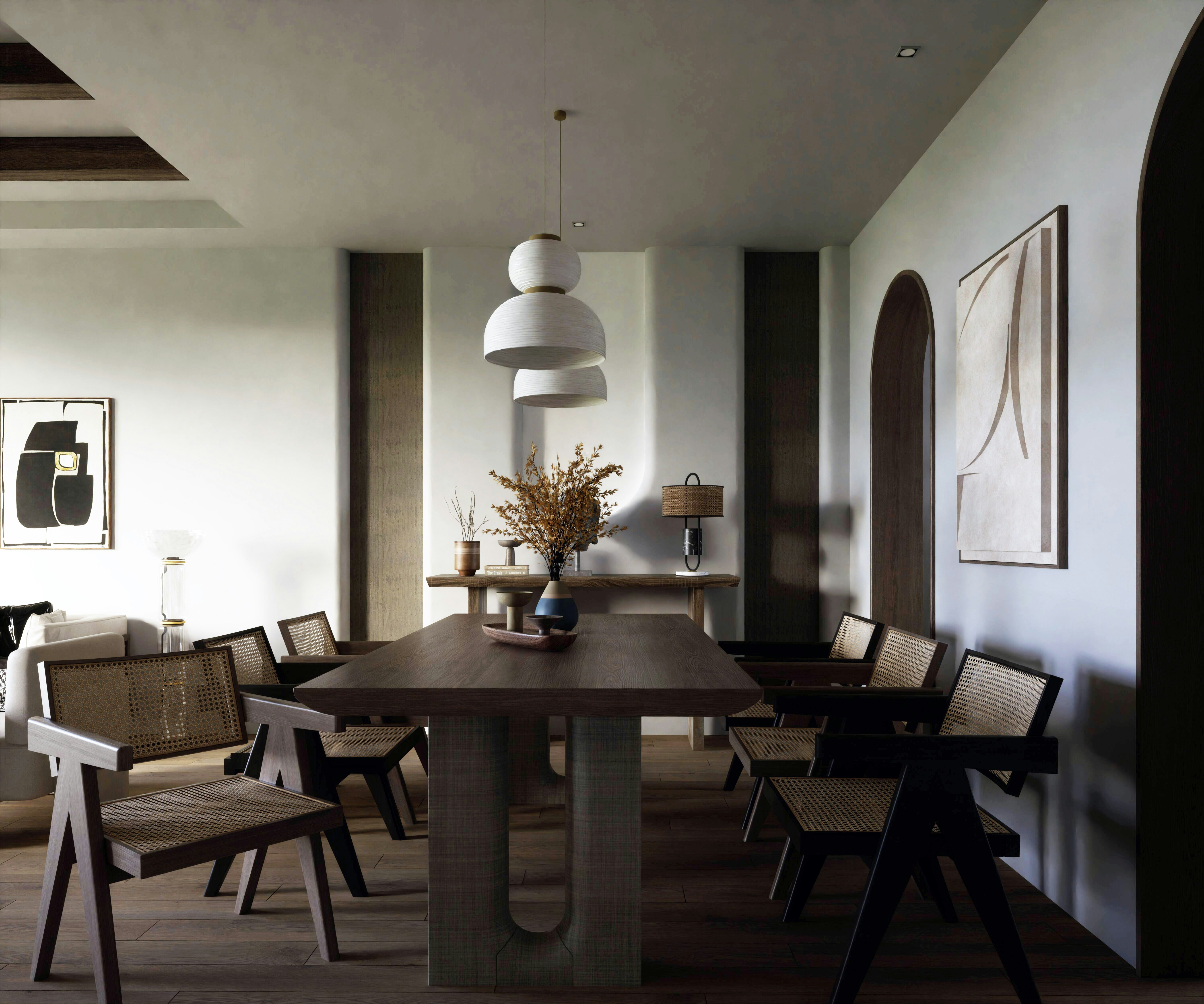 Elegant Walnut Wood Table